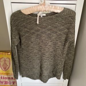 Madewell Leftbank Marled Green Sweater